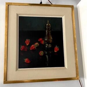 Original Oil On Canvas Painting By Omer Van Vosselen Still Life